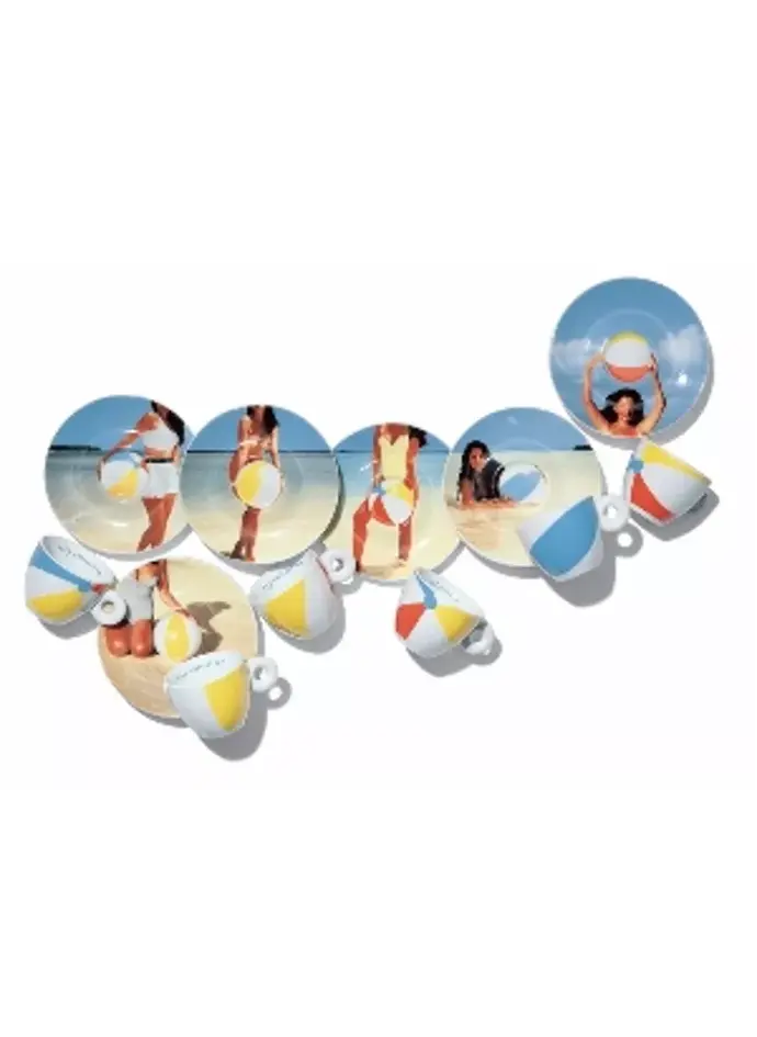 Marina Abramović 2002 - 6 espresso kop en schotel  