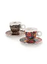 BIËNNALE 2024 - SET MET 2 CAPPUCCINO KOPJES SET A