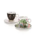 BIËNNALE 2024 - SET MET 2 CAPPUCCINO KOPJES SET B