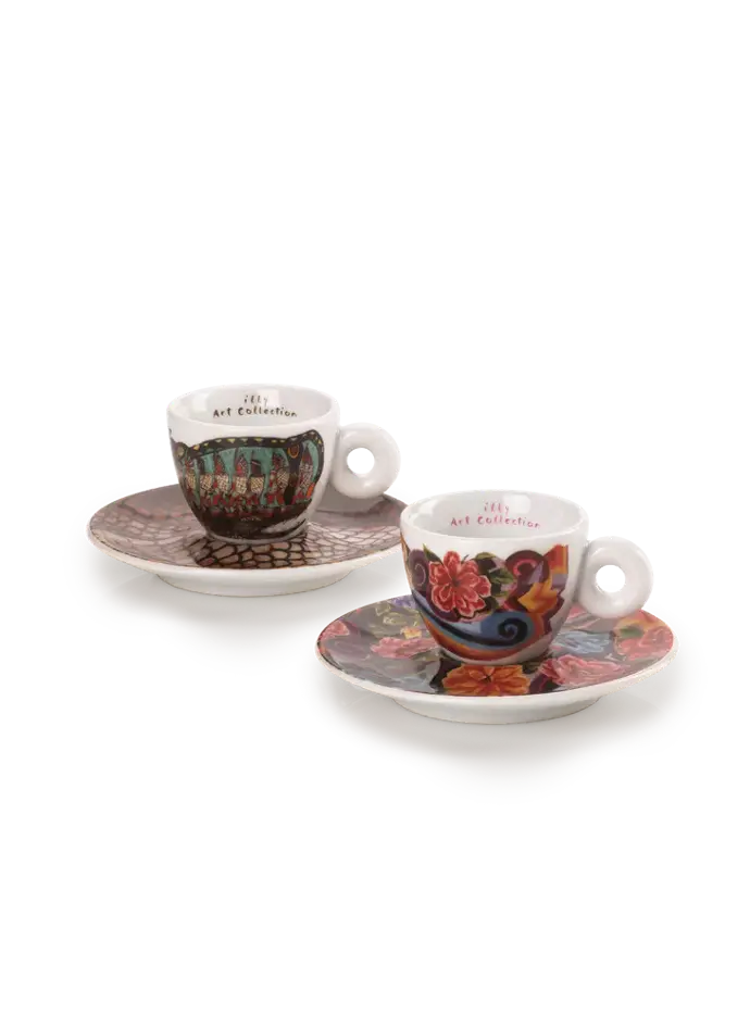 BIËNNALE 2024 - SET MET 2 ESPRESSO KOPJES SET A
