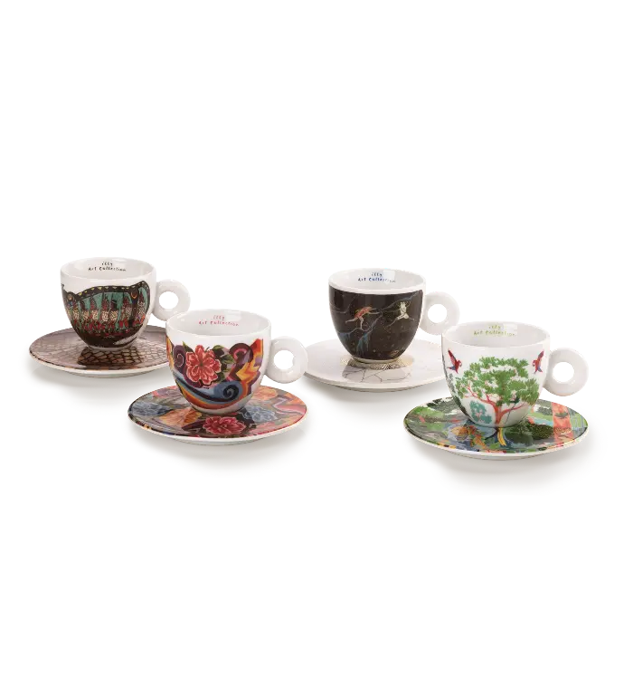 BIËNNALE 2024 - SET MET 4 CAPPUCCINO KOPJES