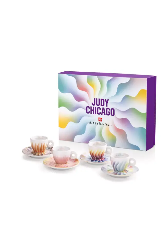 [24625] Judy Chicago 4 espresso kopjes en schotels