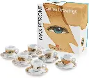 illy art collection- Max Petrone 6 espresso kopjes