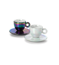 John Armleder: 2 cappuccino kop en schotel - 2025