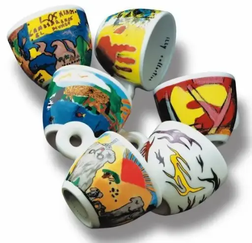 [ARTCOLLECTION16] Kids by Los Ninos Cambieremos el Mundo 1998 - 6 espresso kop en schotel