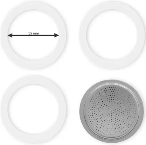 [Bialetti25] Bialetti dichtingsring + filter 6 tassen