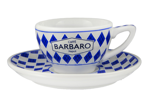 [00877] Barbaro espresso kop en schotel gekleurd oor