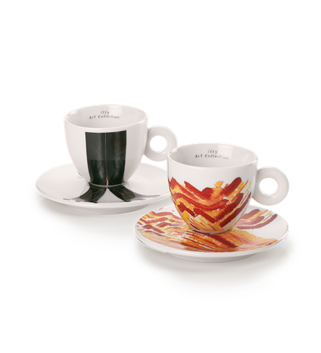 [25157] Genesi: 2 cappuccino kop en schotel - SET B - 2024