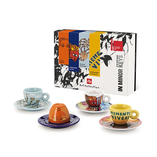 [25786] Biënnale 2026: 4 espresso kop en schotel